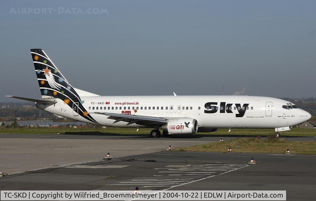 TC-SKD, 1992 Boeing 737-4Q8 C/N 25372, SKY AIRLINES / Taxiing out to Runway 24.