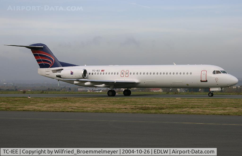 TC-IEE, 1990 Fokker 100 (F-28-0100) C/N 11326, INTER AIRLINES / Taxiing out to Runway 24.