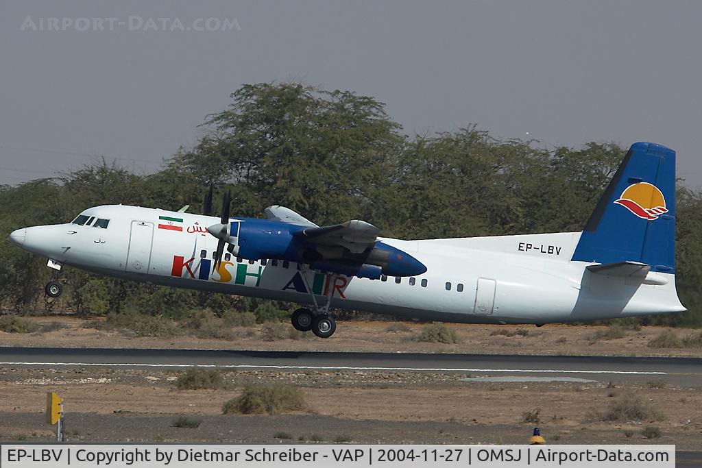 EP-LBV, 1989 Fokker 50 C/N 20158, Kish Air Fokker 50