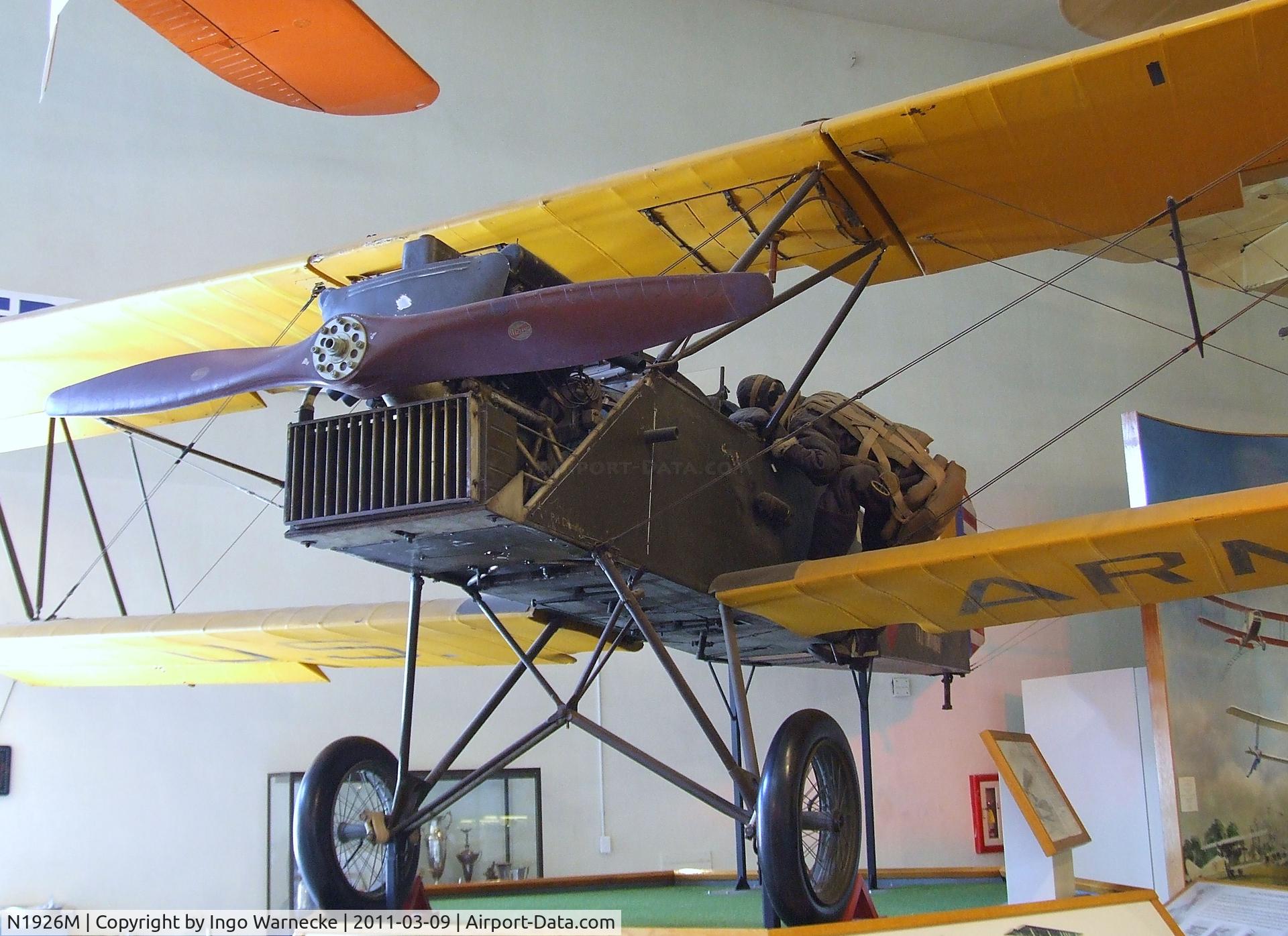 N1926M, Consolidated PT-1 C/N AC27150, Consolidated PT-1 at the San Diego Air & Space Museum, San Diego CA