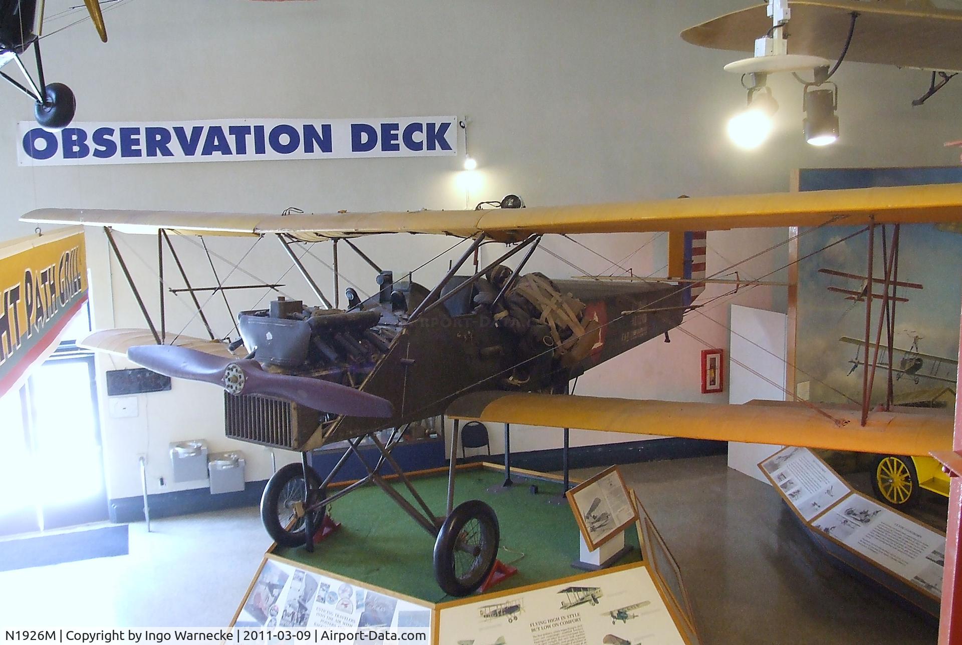 N1926M, Consolidated PT-1 C/N AC27150, Consolidated PT-1 at the San Diego Air & Space Museum, San Diego CA
