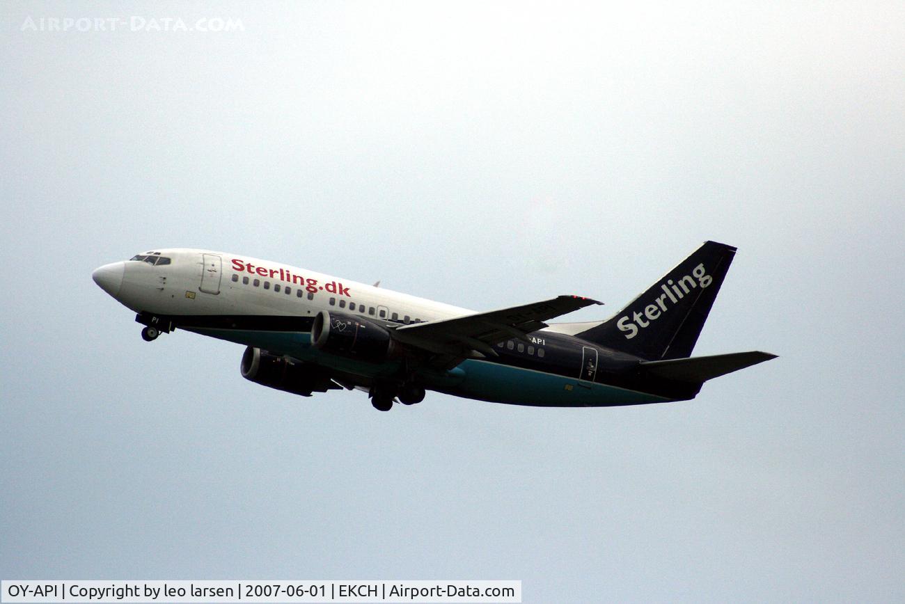 OY-API, 1997 Boeing 737-5L9 C/N 28722, T/O CPH Kastrup 1.6.07