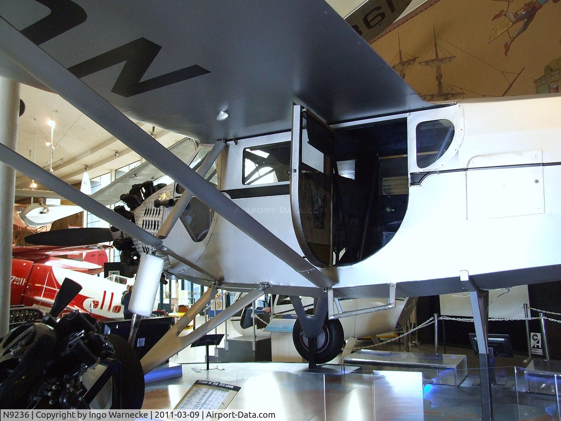 N9236, 1929 Ryan Aircraft B-5 C/N 194, Ryan B-5 Brougham (displayed representing NC731M) at the San Diego Air & Space Museum, San Diego CA