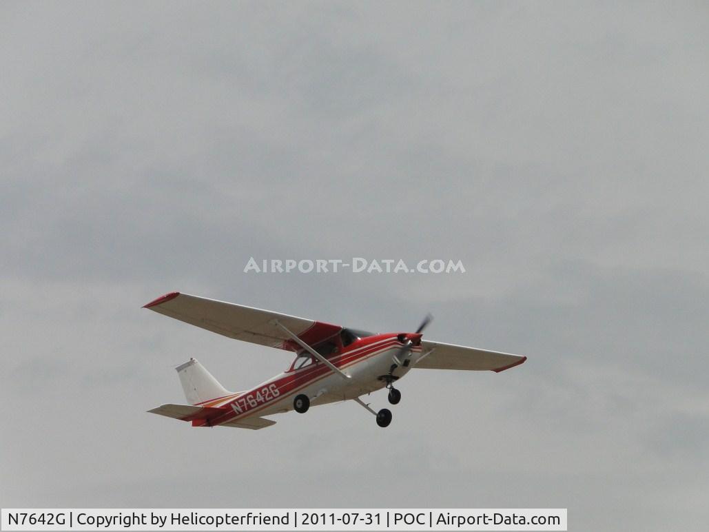 N7642G, 1970 Cessna 172L C/N 17259342, Airbourne from runway 8R heading east