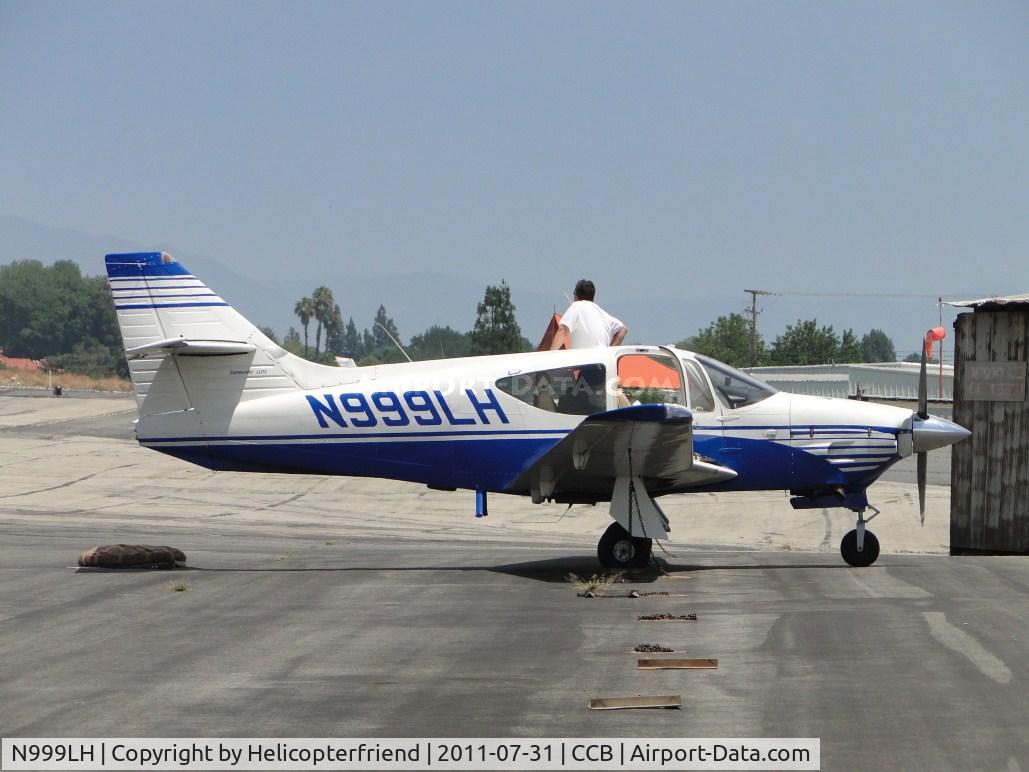 N999LH, 1976 Rockwell International 112TC Commander C/N 13063, Parked in transient parking area, looking for fuel truck and awaiting its arrival