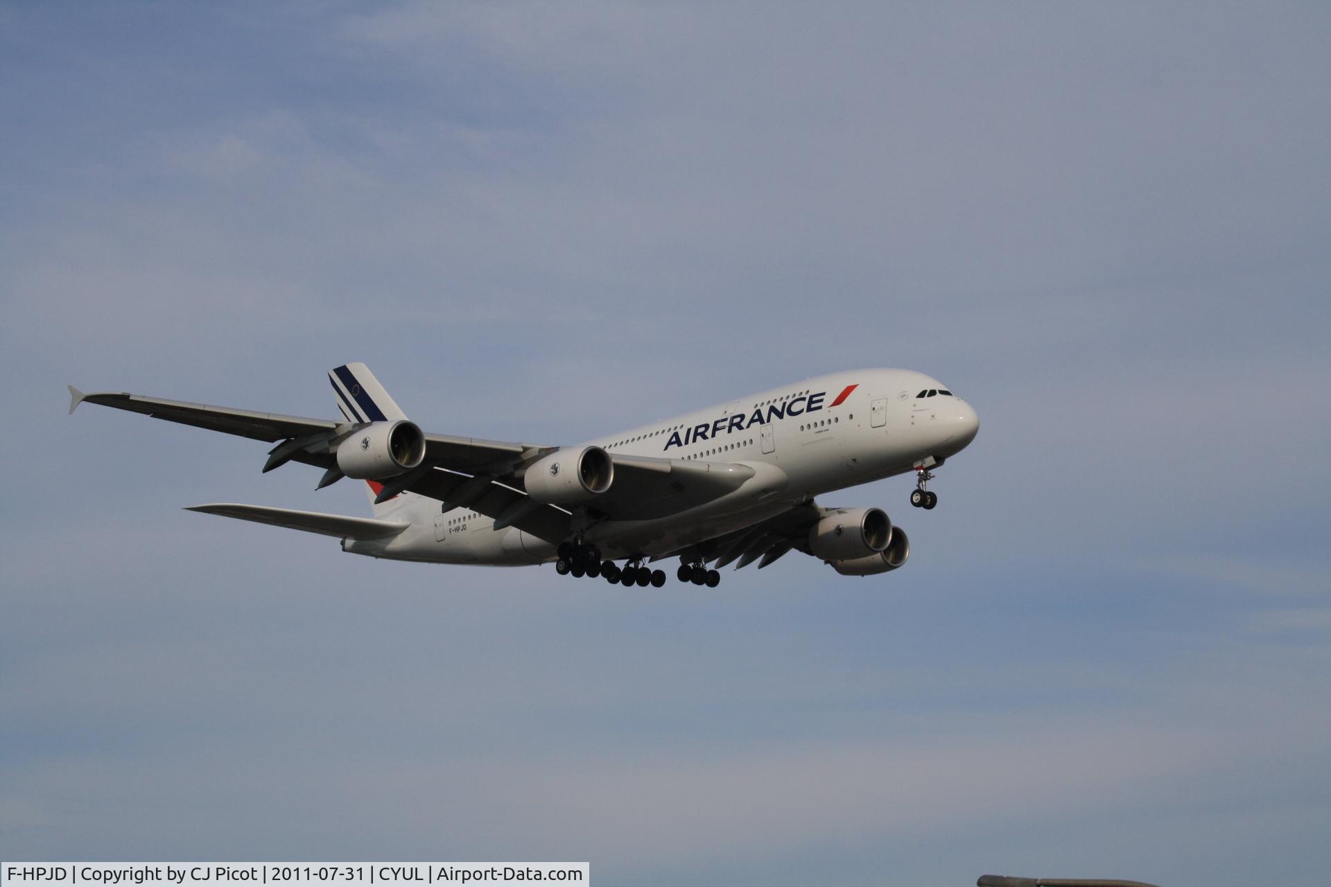 F-HPJD, 2010 Airbus A380-861 C/N 049, Arriving 20 minutes late on runway 24-R