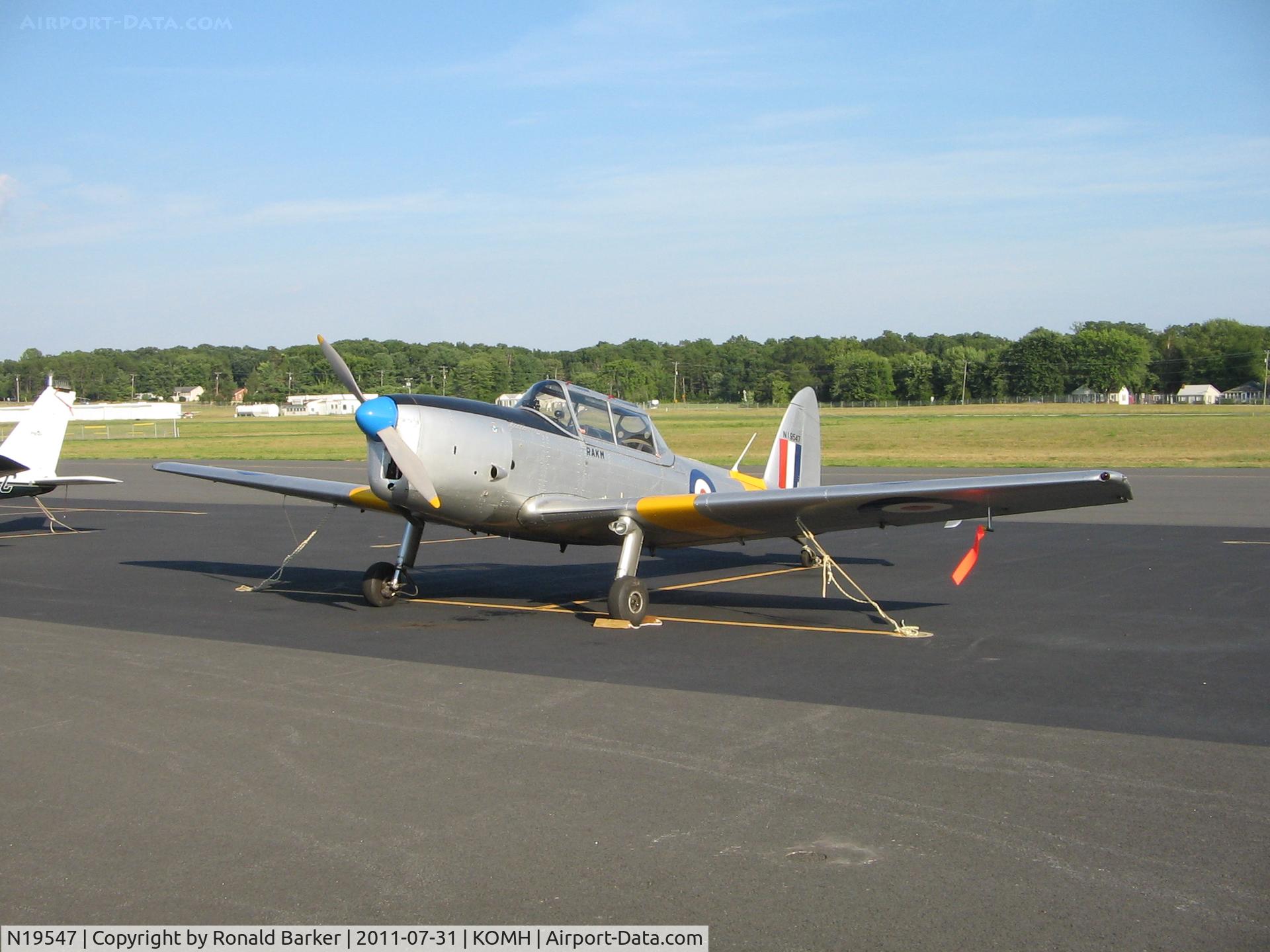 N19547, 1951 De Havilland DHC-1 Chipmunk T.10 C/N C1/0482, Orange