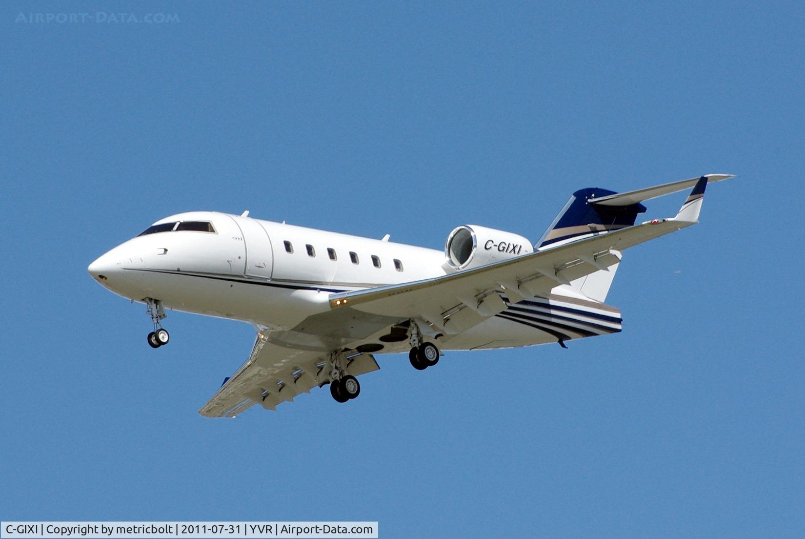 C-GIXI, 1991 Canadair Challenger 601-3A (CL-600-2B16) C/N 5086, Landing at YVR