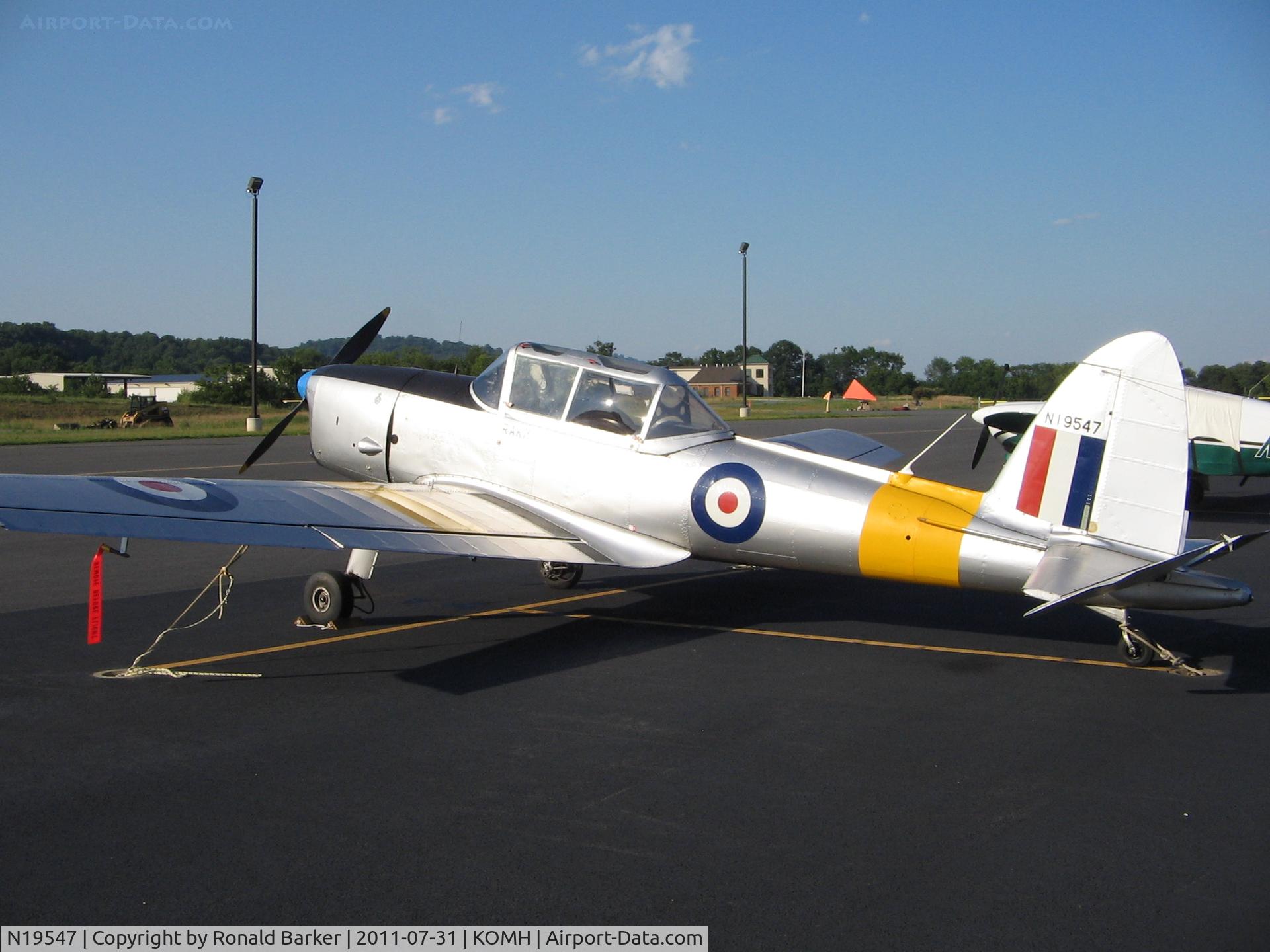 N19547, 1951 De Havilland DHC-1 Chipmunk T.10 C/N C1/0482, Orange