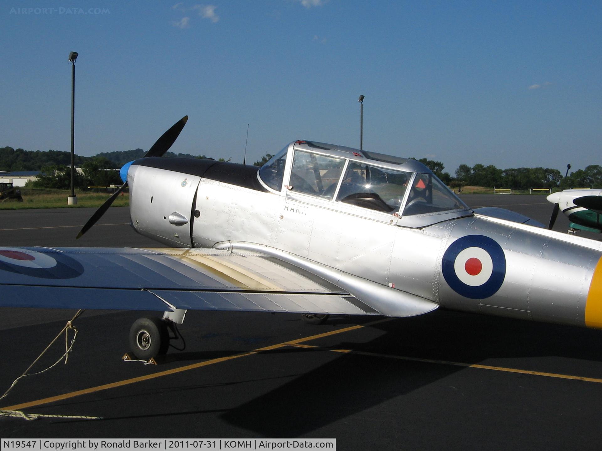 N19547, 1951 De Havilland DHC-1 Chipmunk T.10 C/N C1/0482, Orange