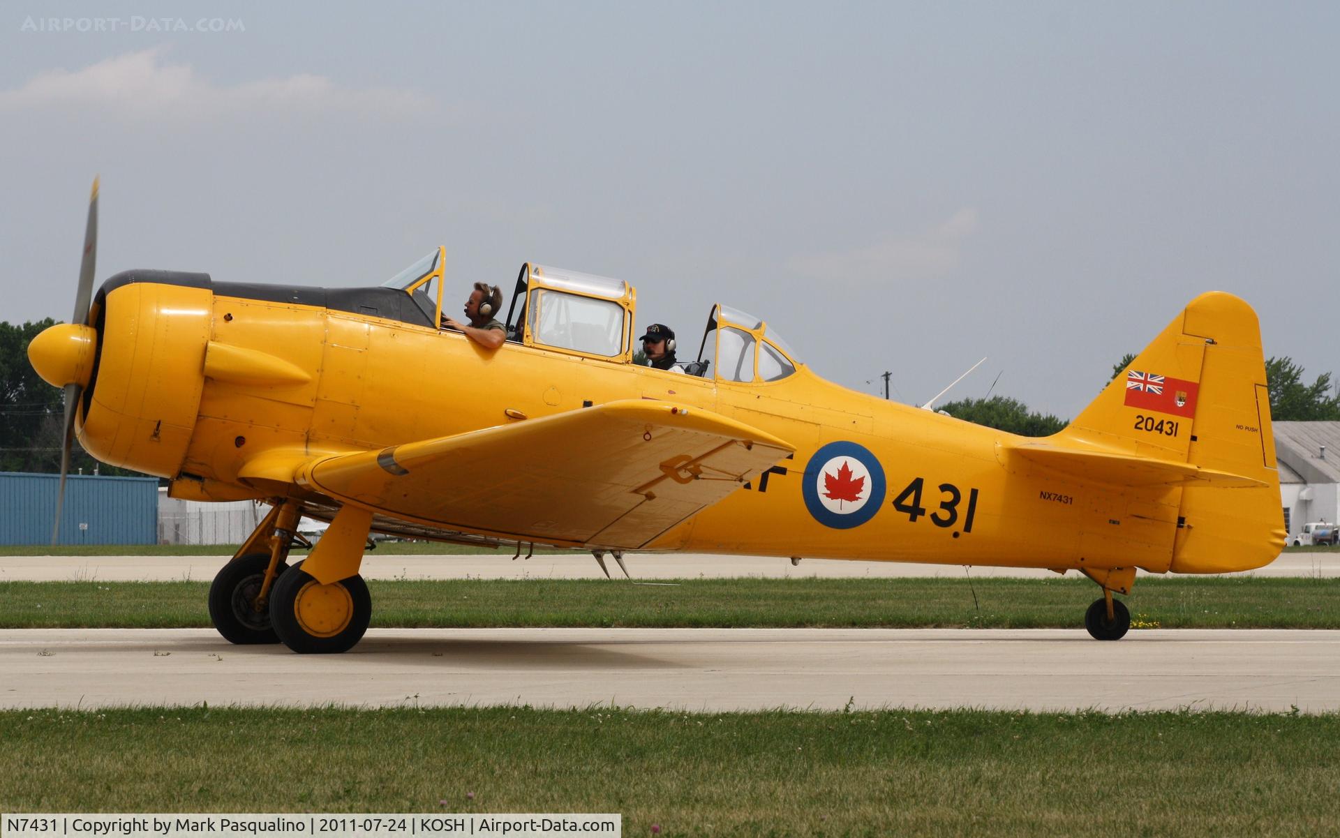 N7431, 1952 Canadian Car & Foundry Harvard MK IV C/N CCF4 222, Harvard MK IV