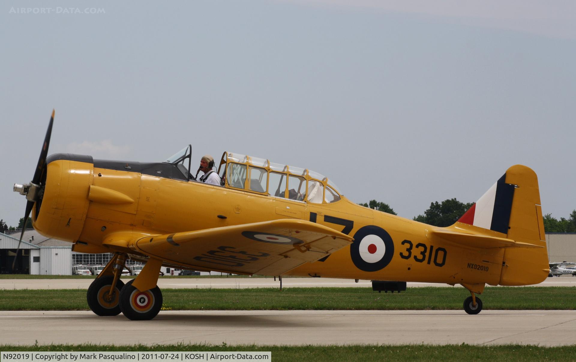N92019, 1941 Canadian Car & Foundry T-6 Harvard Mk.II C/N 07-184, Harvard MK II