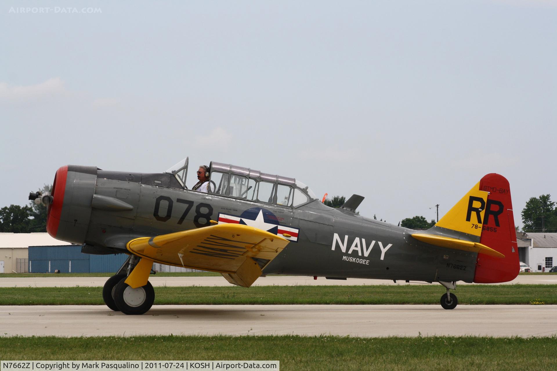 N7662Z, 1942 North American AT-6A Texan C/N 786855, North American AT-6A