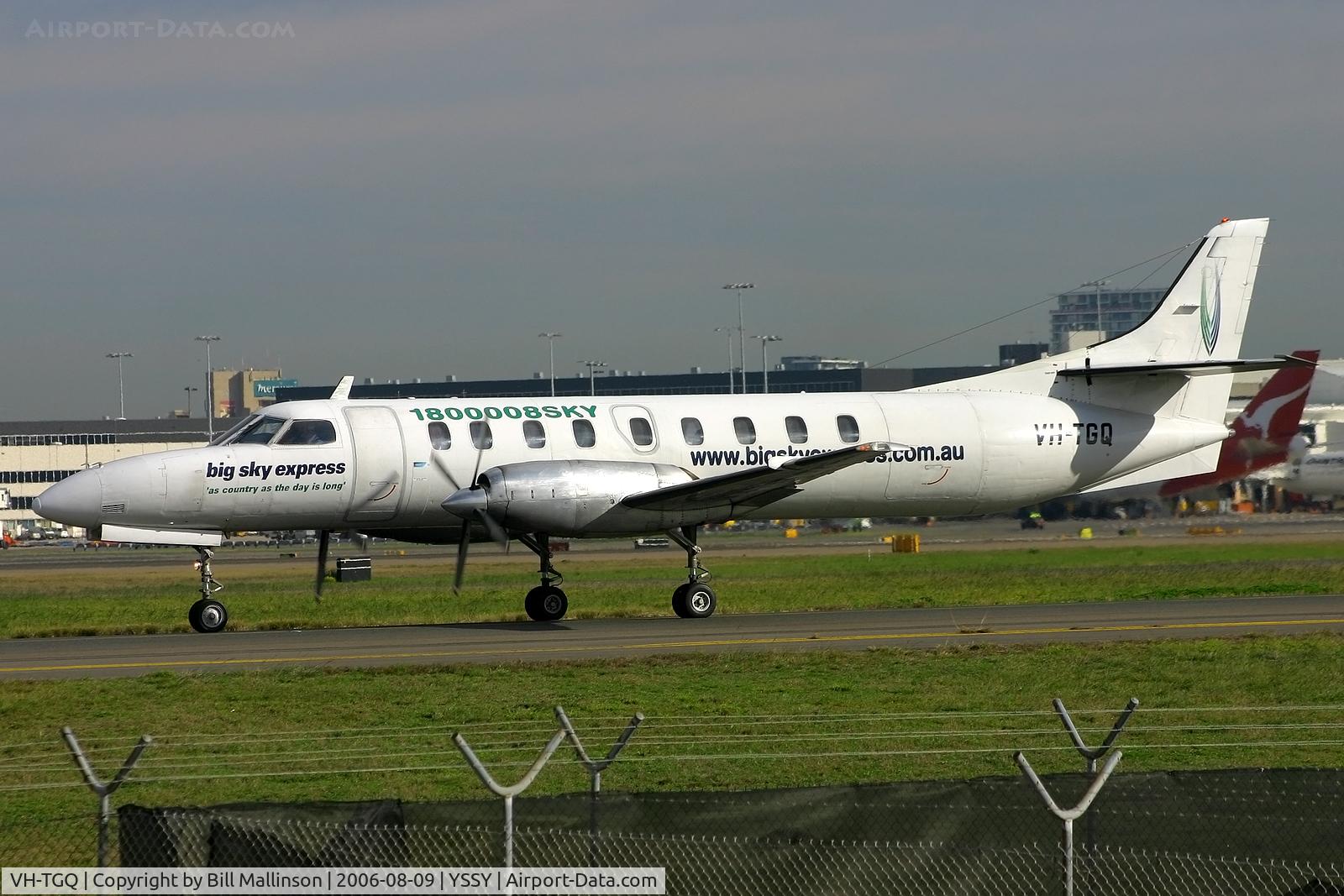 VH-TGQ, 1979 Fairchild SA-227AC Metro III C/N AC-610B, Taxi to 34R