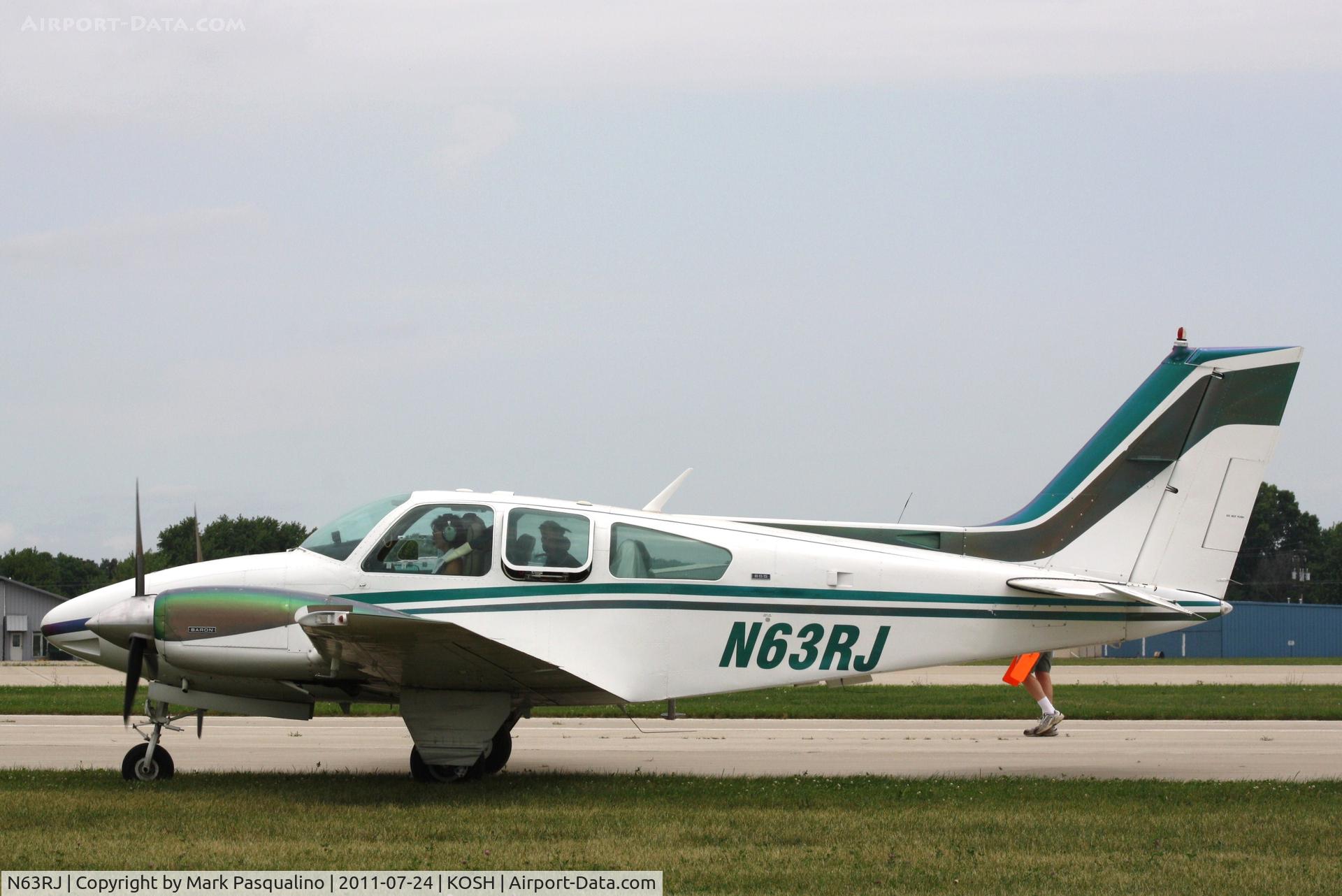 N63RJ, 1974 Beech 95-B55 Baron Baron C/N TC-1804, Beech B55