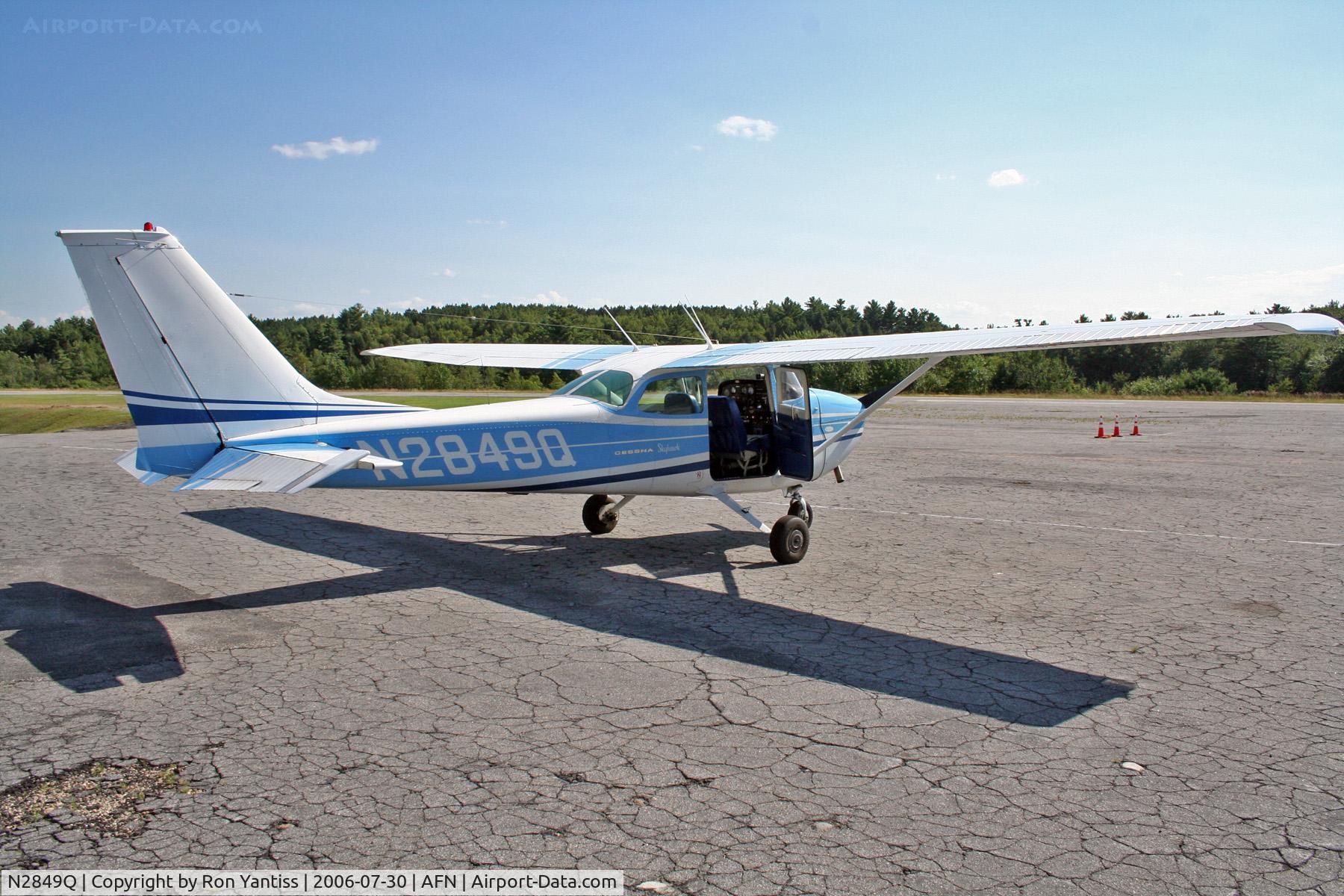 N2849Q, 1971 Cessna 172L C/N 17259849, Ready for flight from Jaffrey, NH to Keene, NH