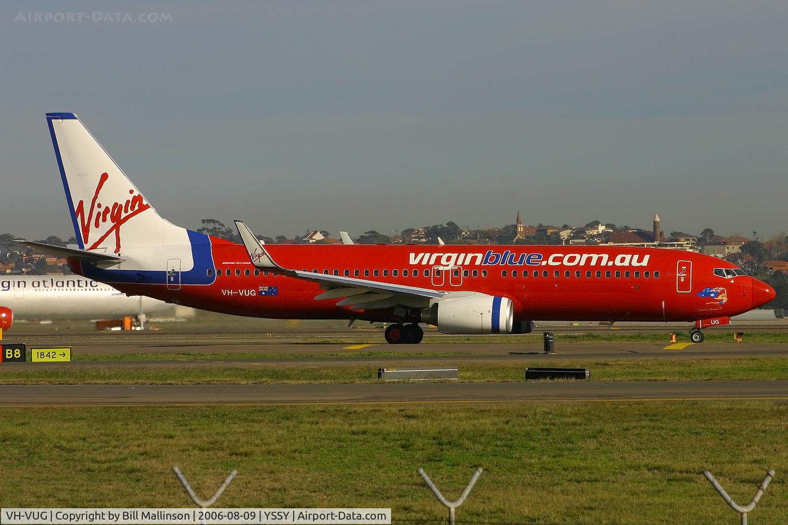VH-VUG, 2006 Boeing 737-8FE C/N 34438, away to the terminal to pick up another load of pax