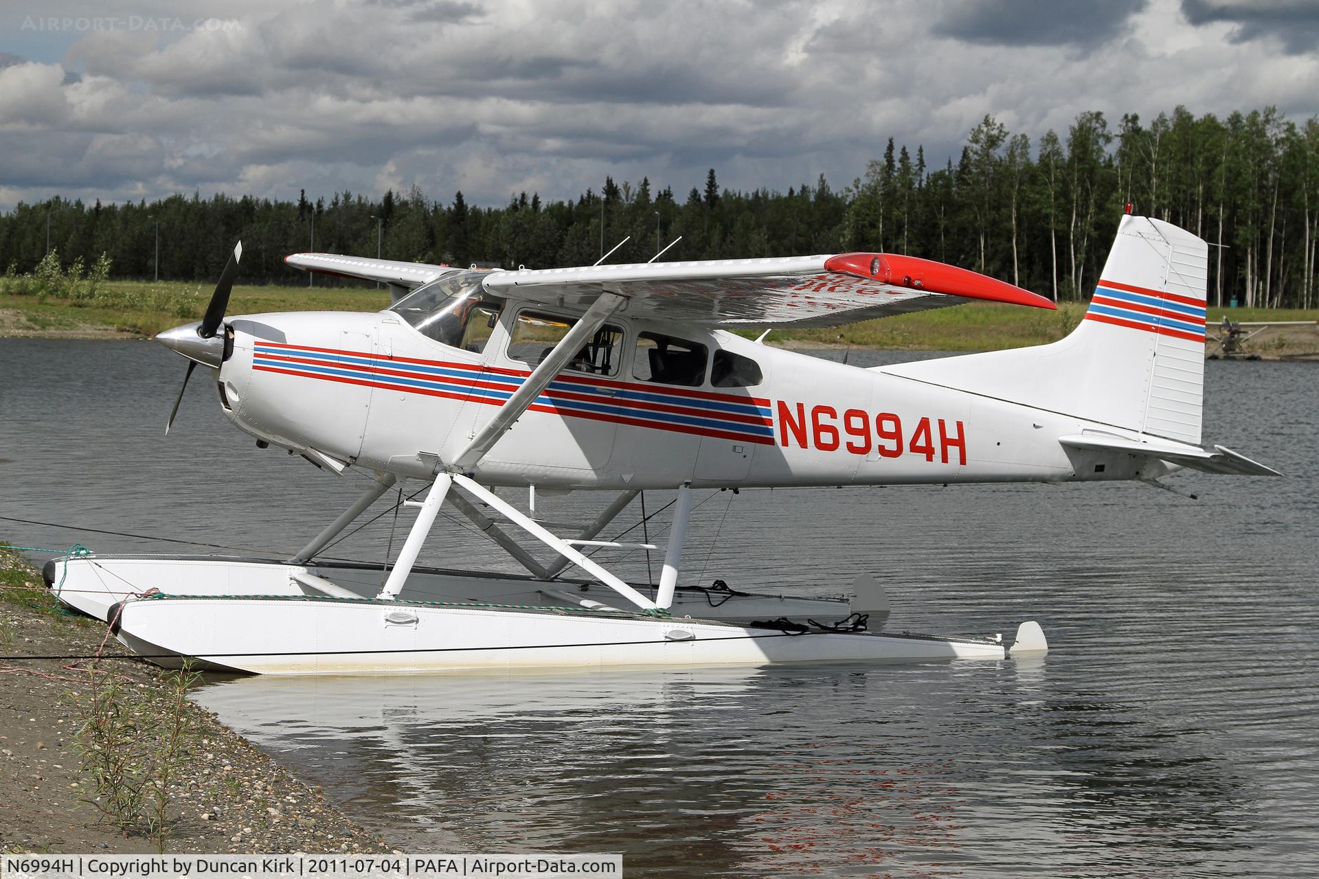 N6994H, 1977 Cessna A185F Skywagon 185 C/N 18503349, A plethora of float planes reside at the International Airport