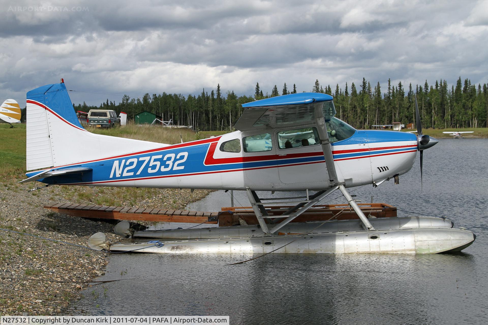 N27532, 1979 Cessna A185F Skywagon 185 C/N 18503688, Across the way is a graveyard of old piston liners