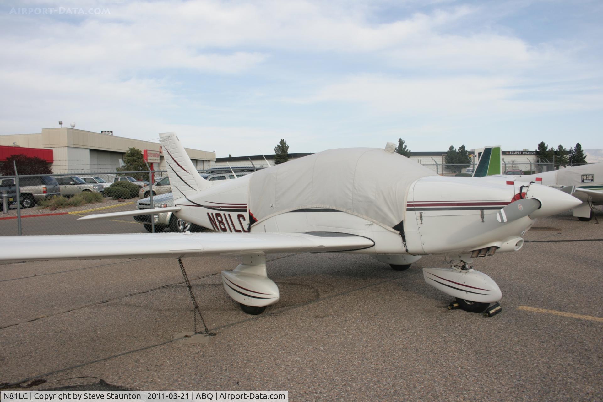 N81LC, 1981 Piper PA-28-236 Dakota C/N 28-8111074, Taken at Alburquerque International Sunport Airport, New Mexico in March 2011 whilst on an Aeroprint Aviation tour