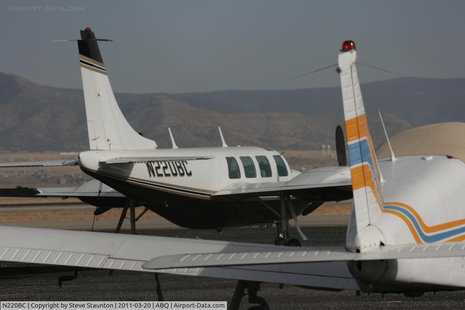 N220BC, 1969 Smith Aerostar 601 C/N 61-0031, Taken at Alburquerque International Sunport Airport, New Mexico in March 2011 whilst on an Aeroprint Aviation tour