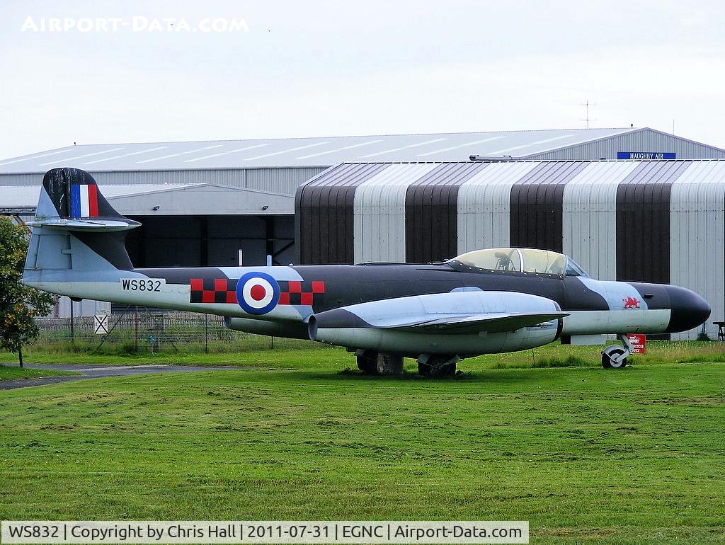 WS832, 1954 Gloster Meteor NF.14 C/N Not found WS832, Displayed at the Solway Aviation Museum