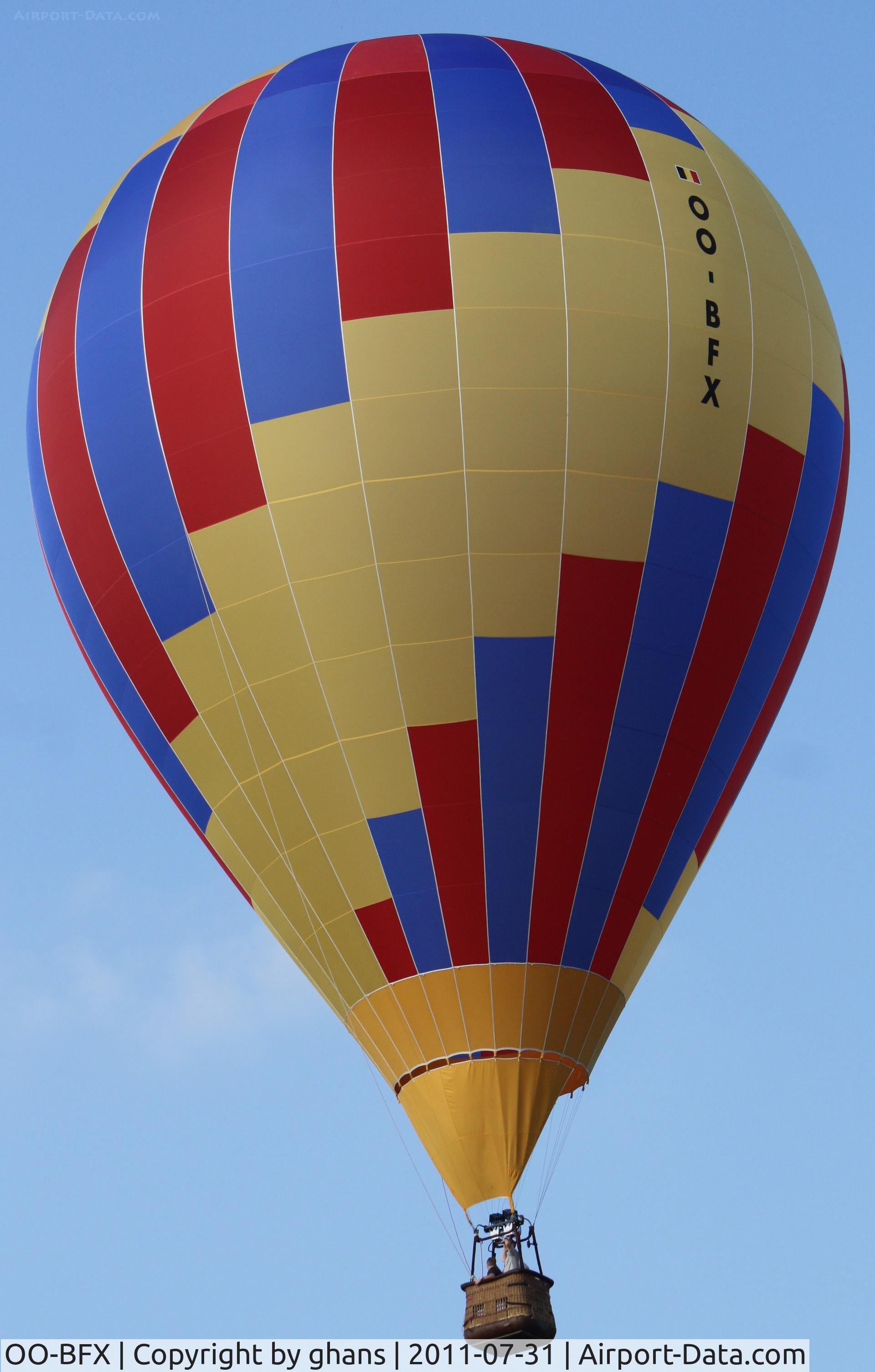 OO-BFX, 1992 Schroeder Fire Balloons G.22/24 C/N 276, Eeklo 2011