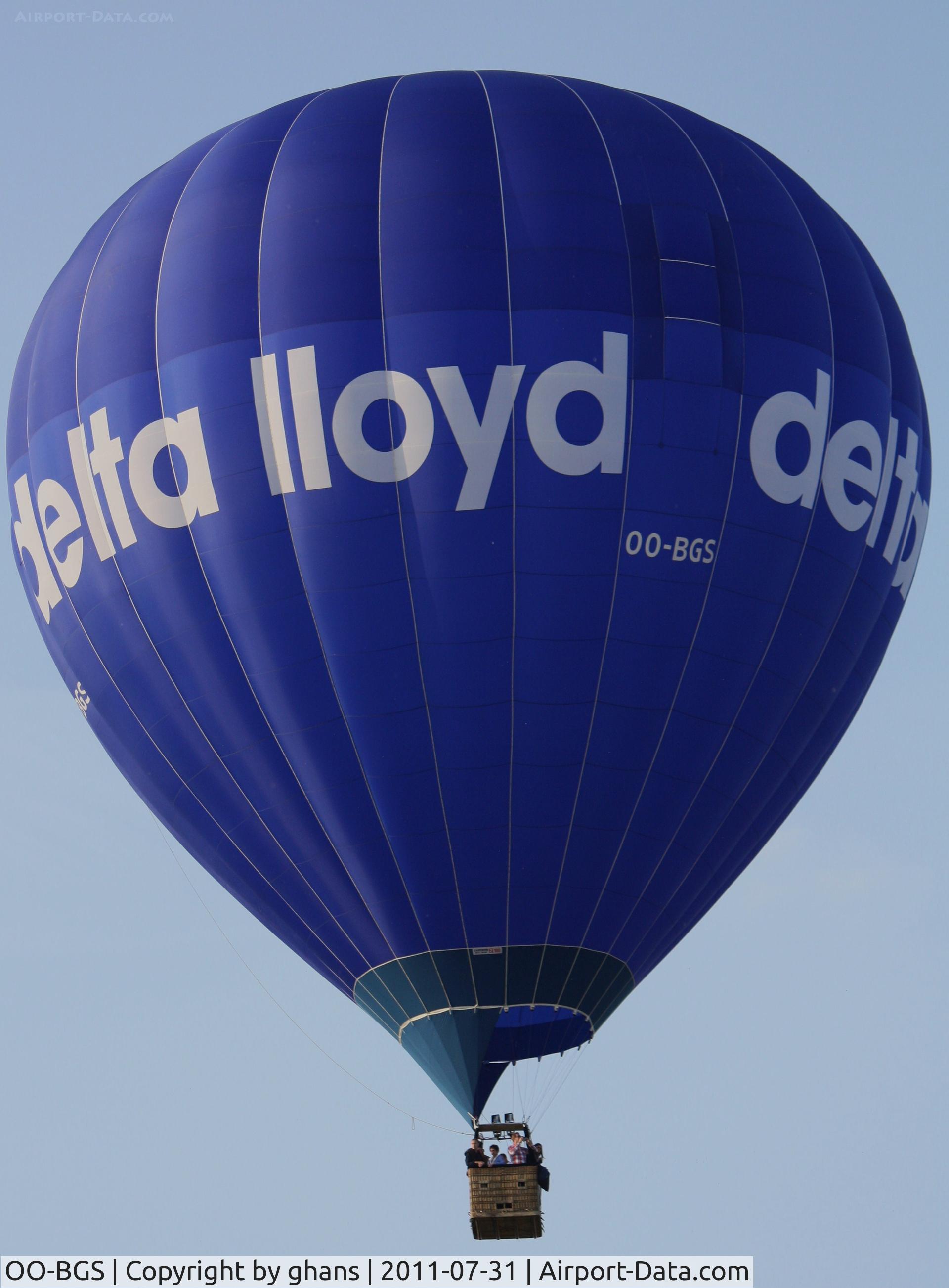 OO-BGS, 2010 Cameron Z-180 C/N 11346, Delta Lloyd