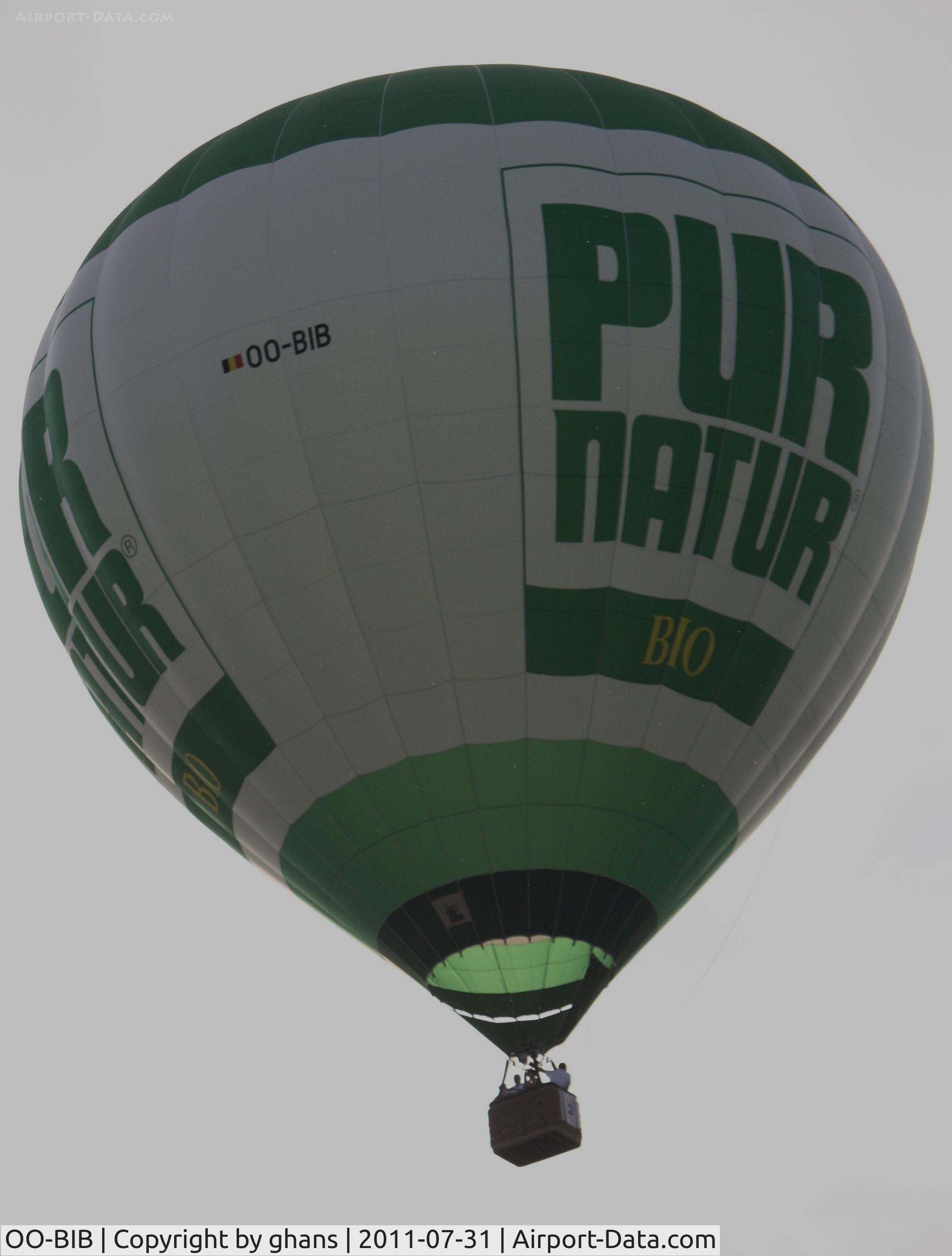 OO-BIB, 1996 Schroeder Fire Balloons G.40/24 C/N 525, Pur Natur