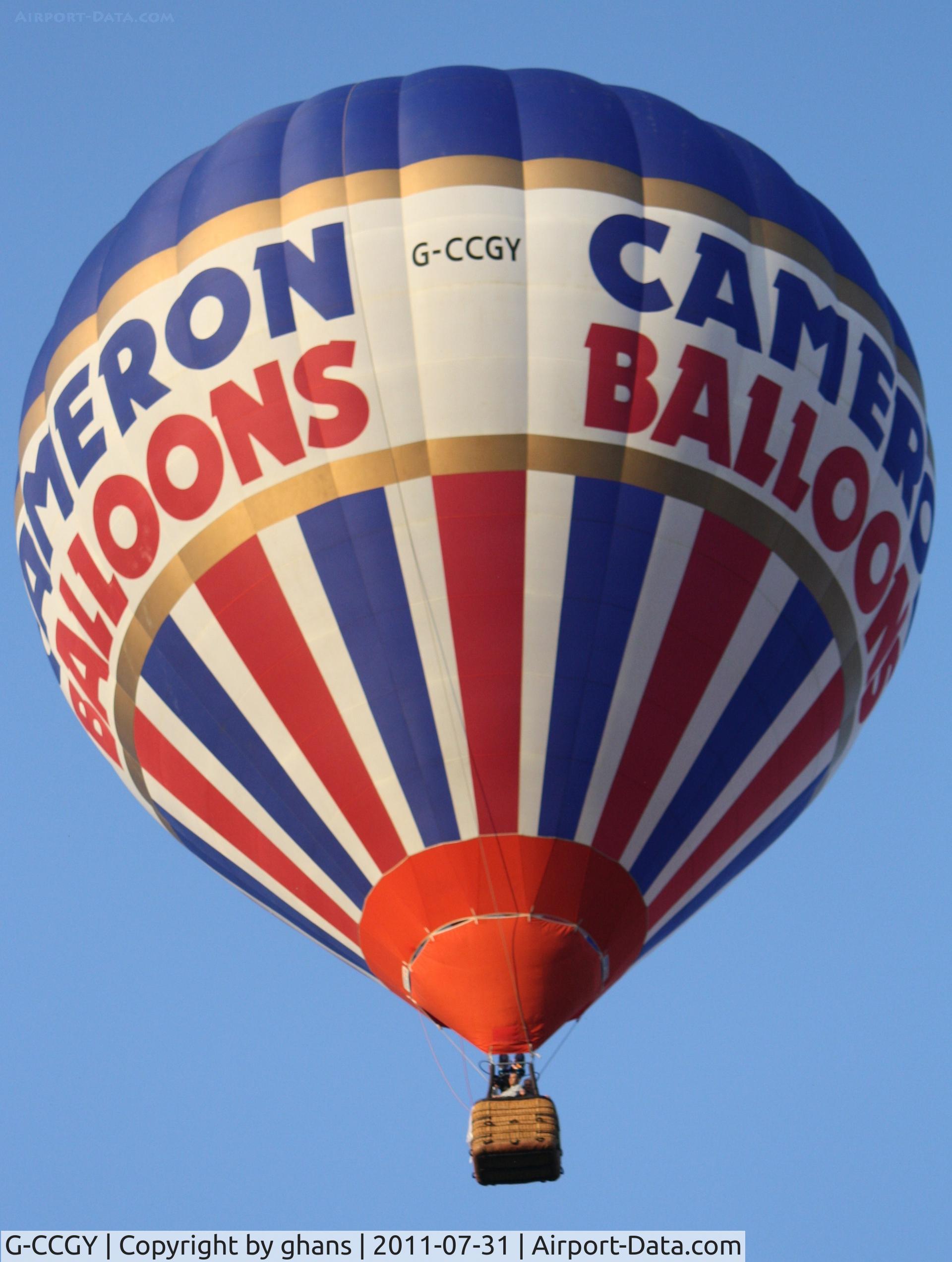 G-CCGY, 2003 Cameron Balloons Z-105 C/N 10422, Cameron Balloons