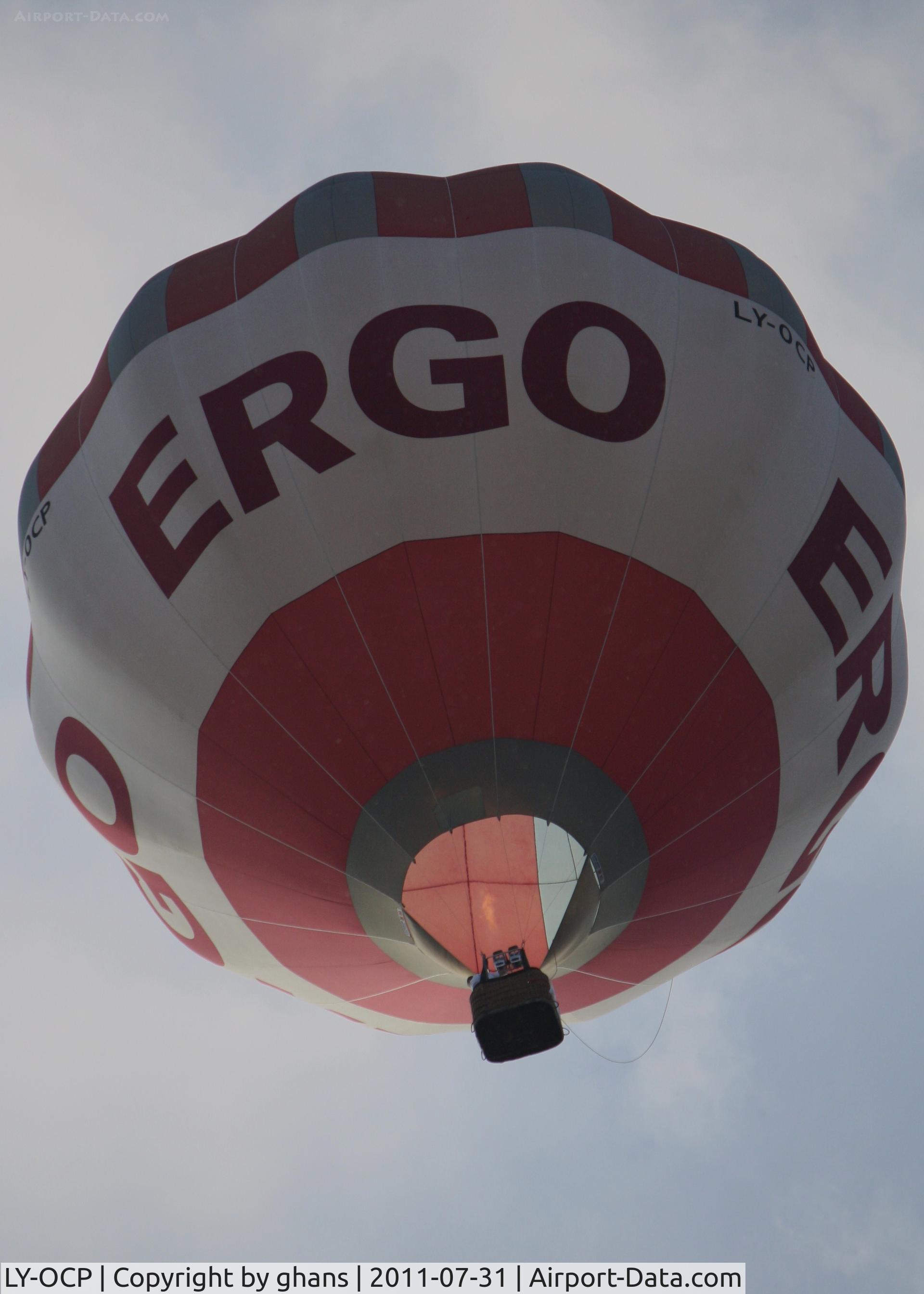 LY-OCP, Cameron Balloons Ltd Cam C-80 C/N na, Ergo