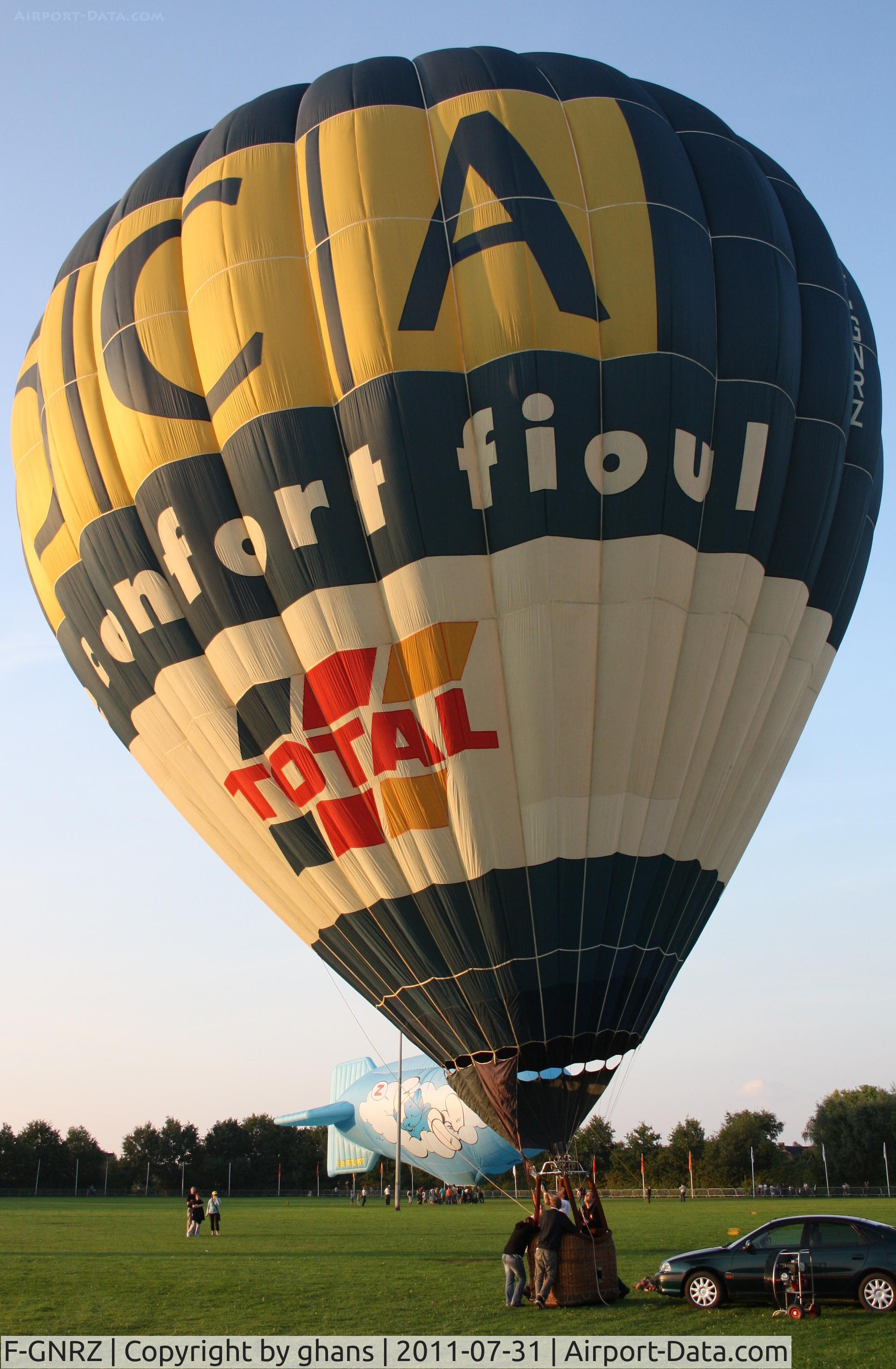 F-GNRZ, Manuf.frse Montgolfiere RAVEN EUROPE S 60 A C/N E-397, DCA Comfort fioul TOTAL