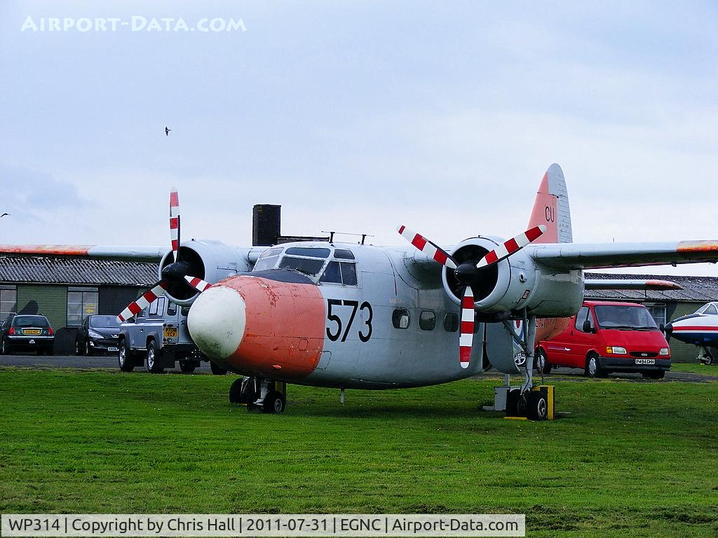 WP314, 1953 Percival P-57 Sea Prince T1 C/N P57/64, Displayed at the Solway Aviation Museum