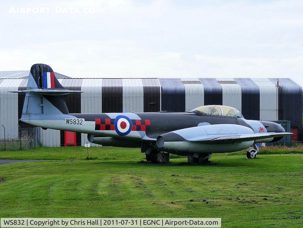 WS832, 1954 Gloster Meteor NF.14 C/N Not found WS832, Displayed at the Solway Aviation Museum