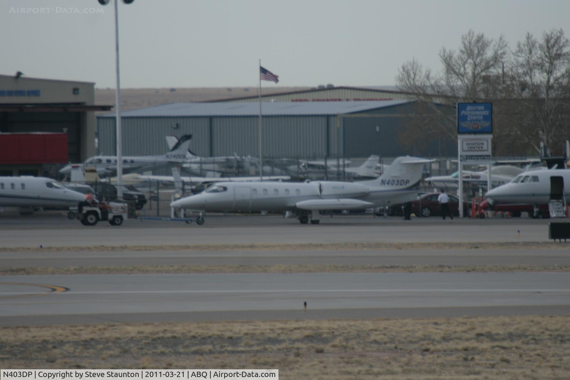 N403DP, 1981 Gates Learjet 35A C/N 446, Taken at Alburquerque International Sunport Airport, New Mexico in March 2011 whilst on an Aeroprint Aviation tour