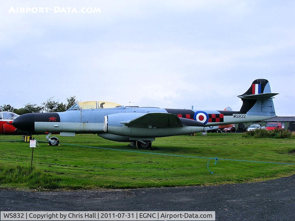 WS832, 1954 Gloster Meteor NF.14 C/N Not found WS832, Displayed at the Solway Aviation Museum