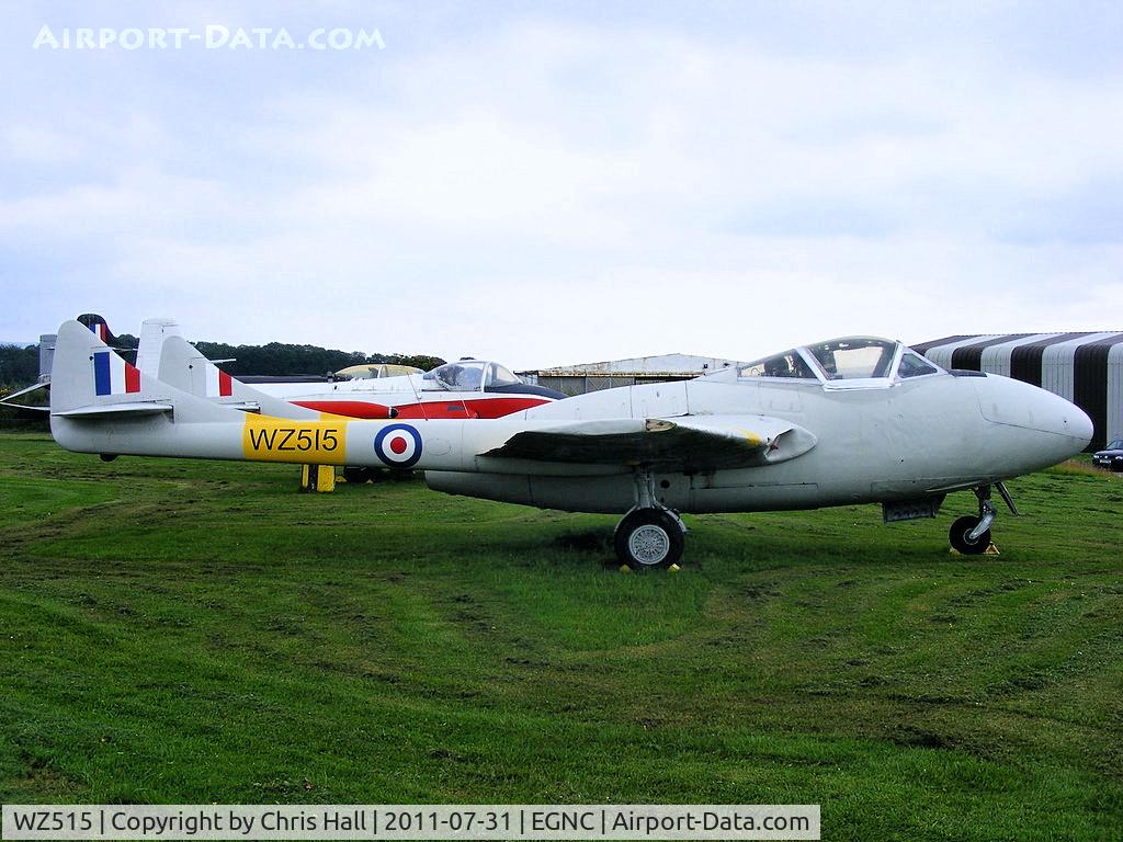 WZ515, 1953 De Havilland DH-115 Vampire T.11 C/N 15102, Displayed at the Solway Aviation Museum