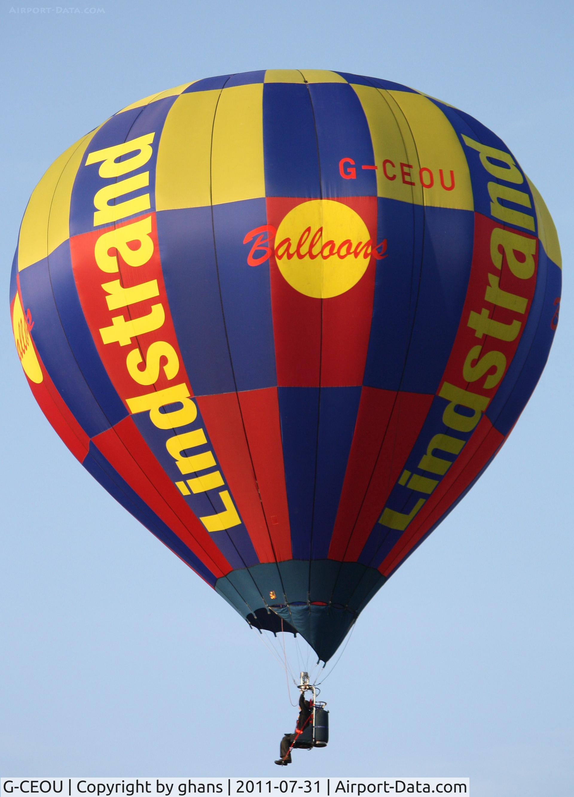 G-CEOU, 2007 Lindstrand Hot Air Balloons Ltd LBL 31A C/N 1157, Lindstrand Balloons