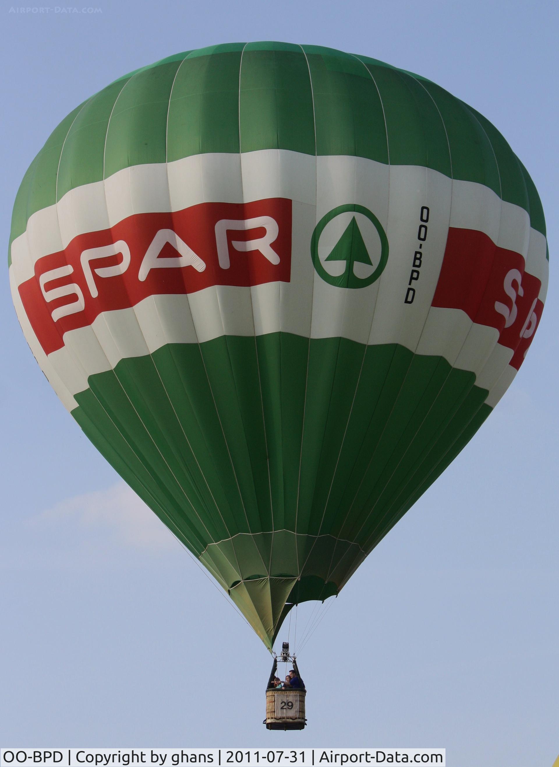 OO-BPD, 2007 Cameron Balloons N-105 C/N 3005 (2), Spar