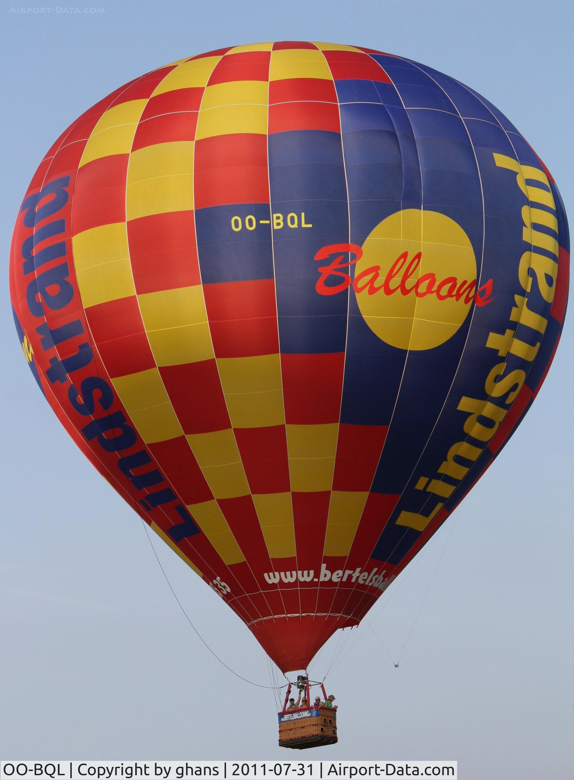 OO-BQL, 2004 Lindstrand LBL 150A C/N 986, Lindstrand Balloons