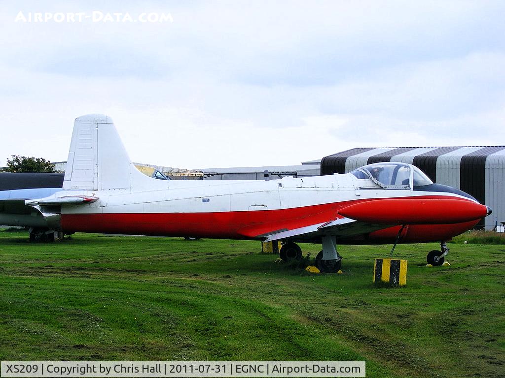 XS209, 1964 BAC 84 Jet Provost T.4 C/N PAC/W/22177, Displayed at the Solway Aviation Museum