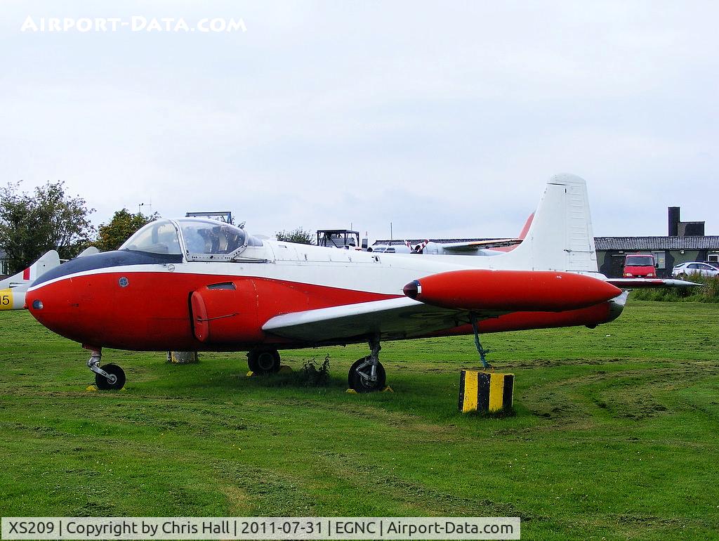 XS209, 1964 BAC 84 Jet Provost T.4 C/N PAC/W/22177, Displayed at the Solway Aviation Museum