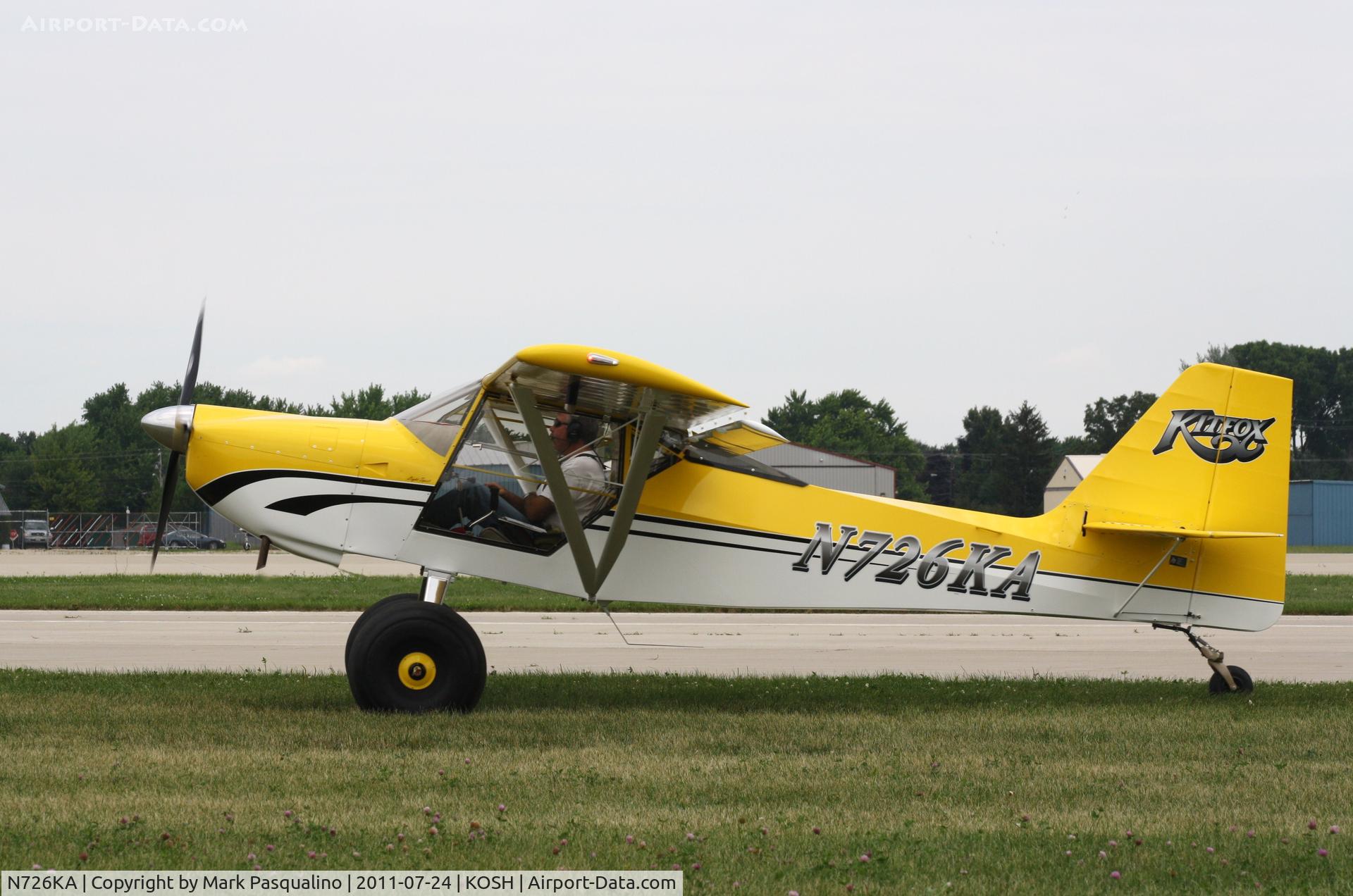 N726KA, Foxair Kitfox Light Sport C/N KA09046153, Kitfox Light Sport