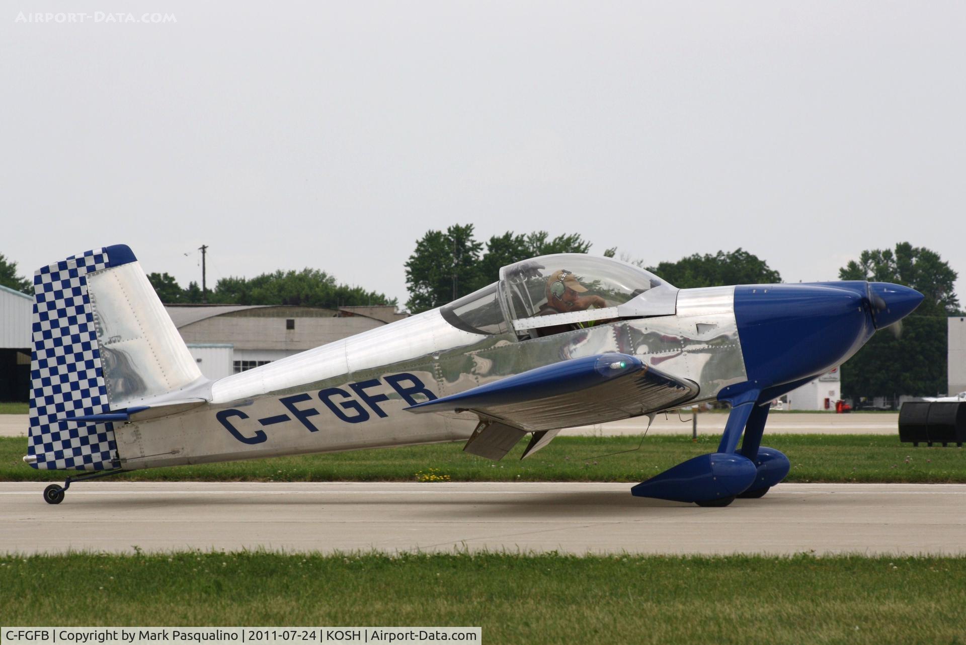 C-FGFB, 2008 Vans RV-7 C/N 72565, Vans RV-7
