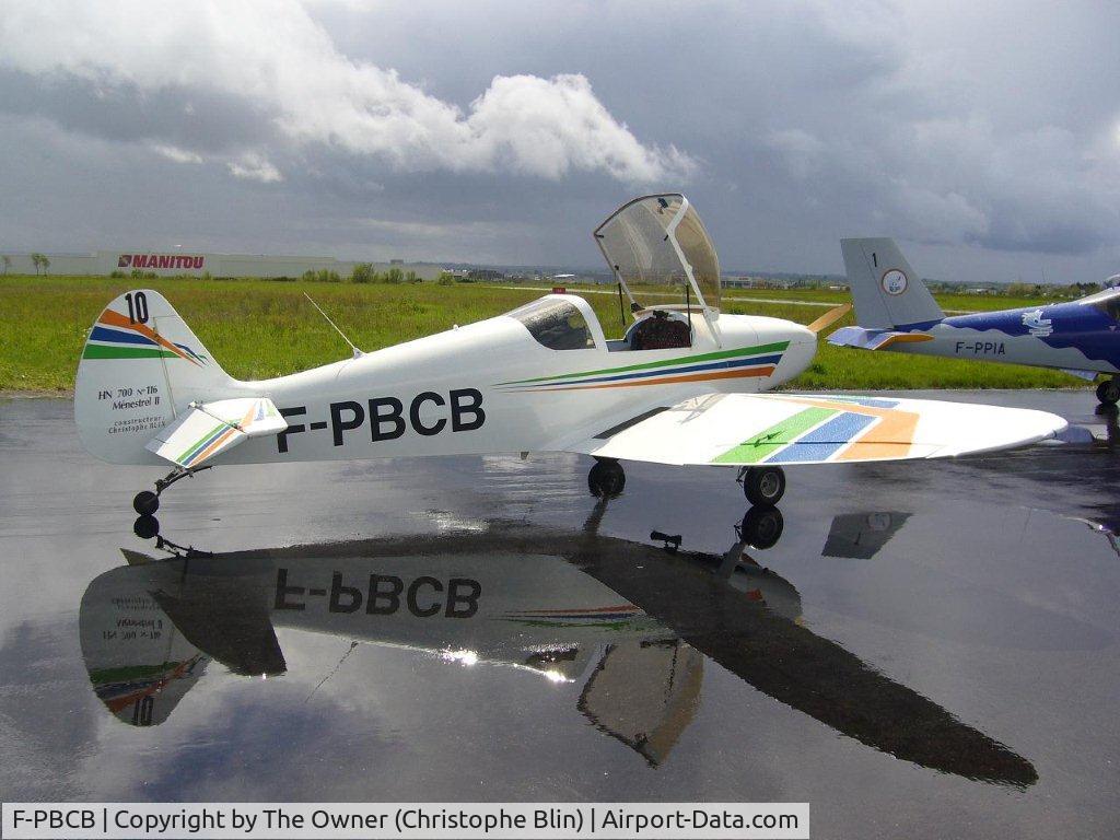 F-PBCB, Nicollier HN-700 Menestrel II C/N 116, After a shower, in Britany (France)