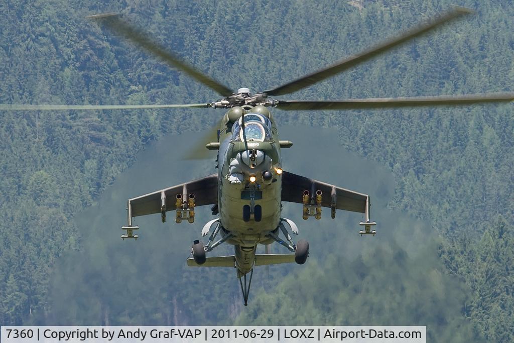 7360, Mil Mi-35 Hind E C/N 087360, Czech Air Force MIL35