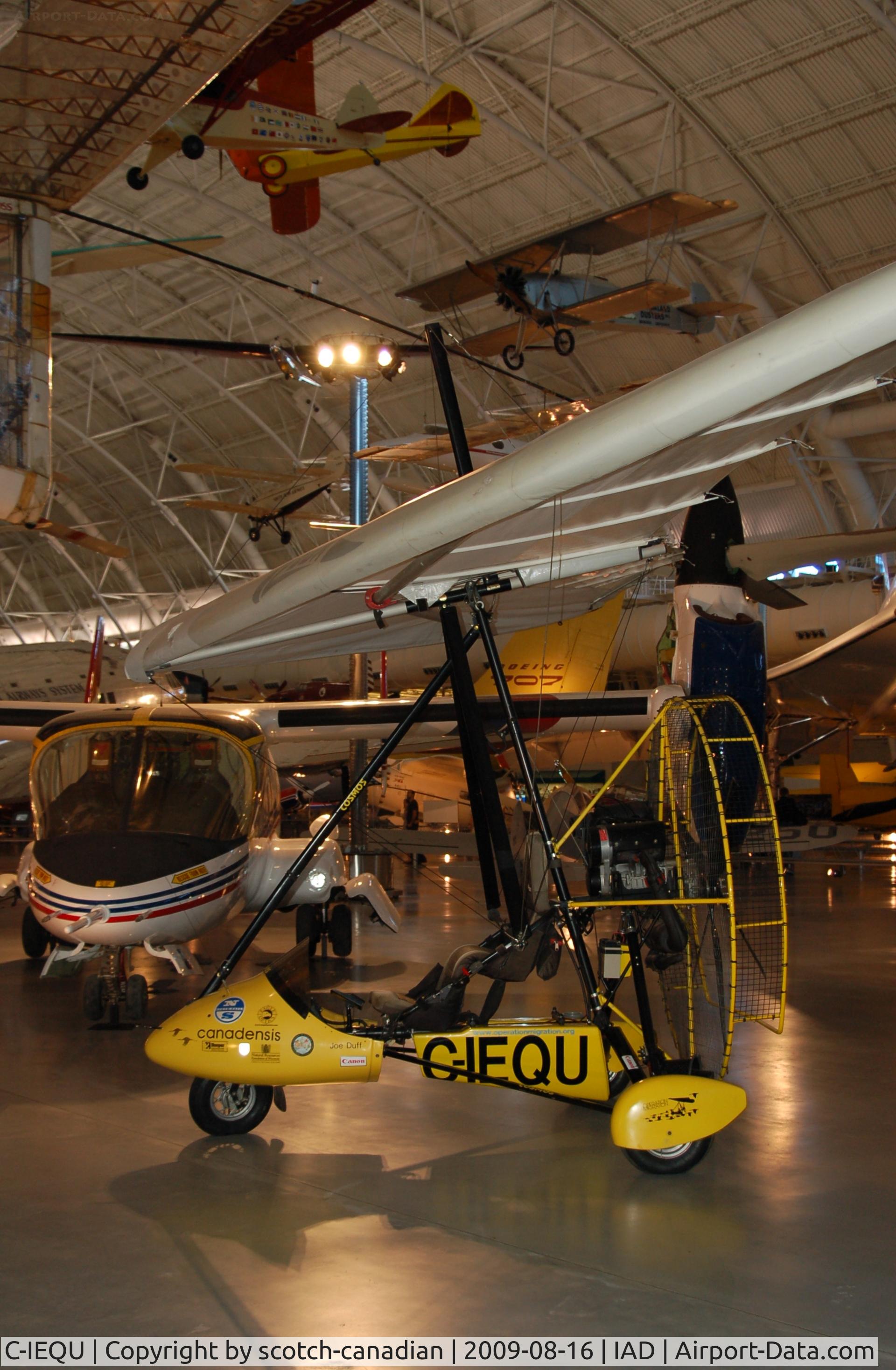 C-IEQU, 1995 Cosmos Phase II C/N B21128, 1995 Cosmos Phase II at the Steven F. Udvar-Hazy Center, Smithsonian National Air and Space Museum, Chantilly, VA
