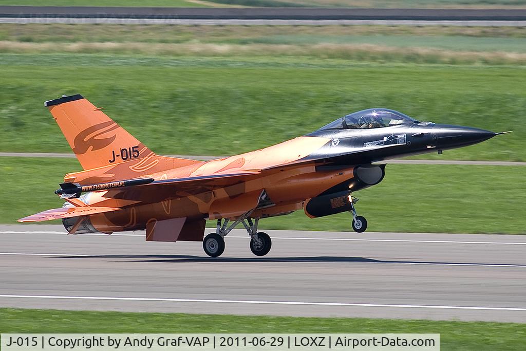 J-015, 1991 Fokker F-16A Fighting Falcon C/N 6D-171, Netherlands Air Force F-16