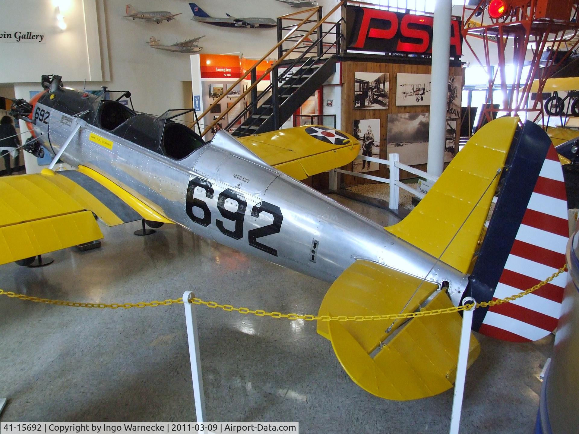 41-15692, Ryan PT-22 Recruit (ST3KR) C/N 1721, Ryan ST3KR (PT-22 Recruit) at the San Diego Air & Space Museum, San Diego CA