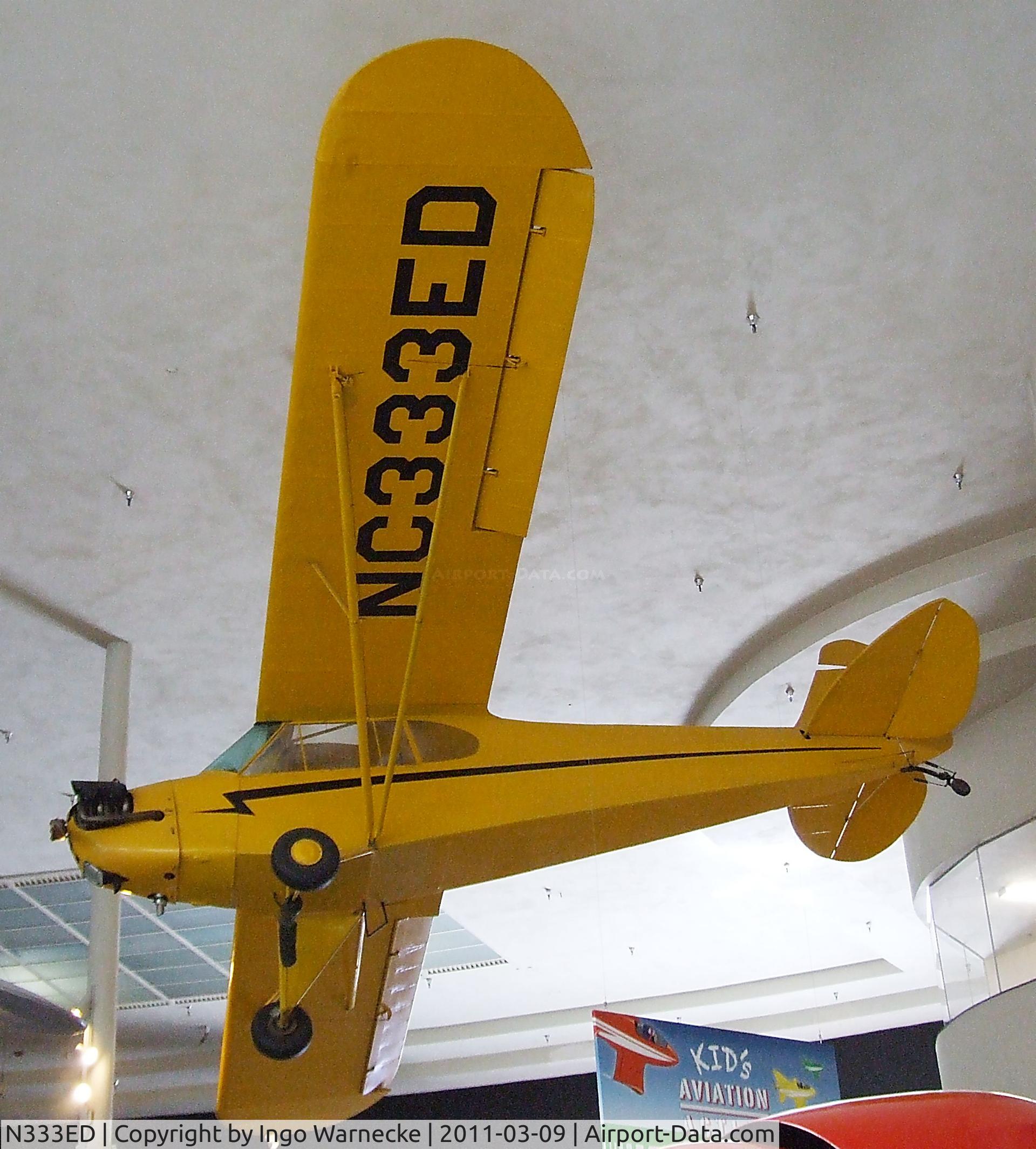 N333ED, 1947 Piper J3F-50 C/N 3463, Piper J3F-50 Cub at the San Diego Air & Space Museum, San Diego CA